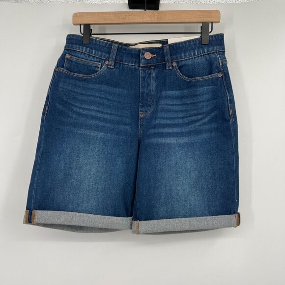 NWT Soft Surroundings Ultimate Denim Pull On Relaxed Short ultimate denim woman’ - Picture 1 of 12